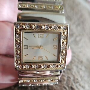 Elegant Gold and Silver Women's Watch